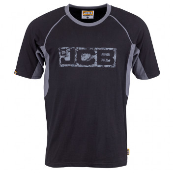 JCB Workwear Trade T-Shirt Black/Grey Small