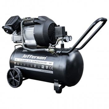 Jefferson 3hp V-Twin 50Lt Compressor 12.6cfm Jefferson 3hp V-Twin 50Lt Compressor 12.6cfm