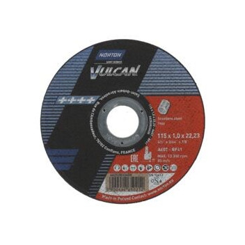 4.5" Thin Steel Cutting Disc (115mm x 1mm) Vulcan Norton 4.5" Thin Steel Cutting Disc (115mm x 1mm) Vulcan Norton