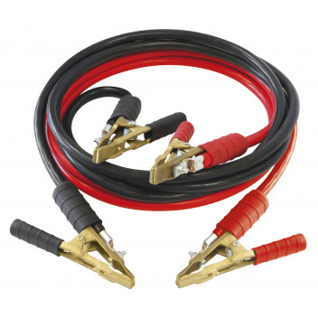 H/D Jump Leads Pro 500A - Ø25mm² Brass Clamps 3mtr H/D Jump Leads Pro 500A - Ø25mm² Brass Clamps 3mtr